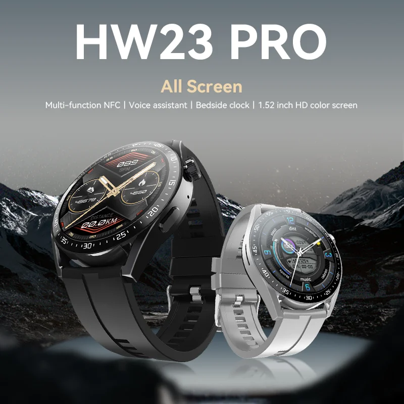 Hw23 pro reloj smartwatch hombre wireless charging 1.48