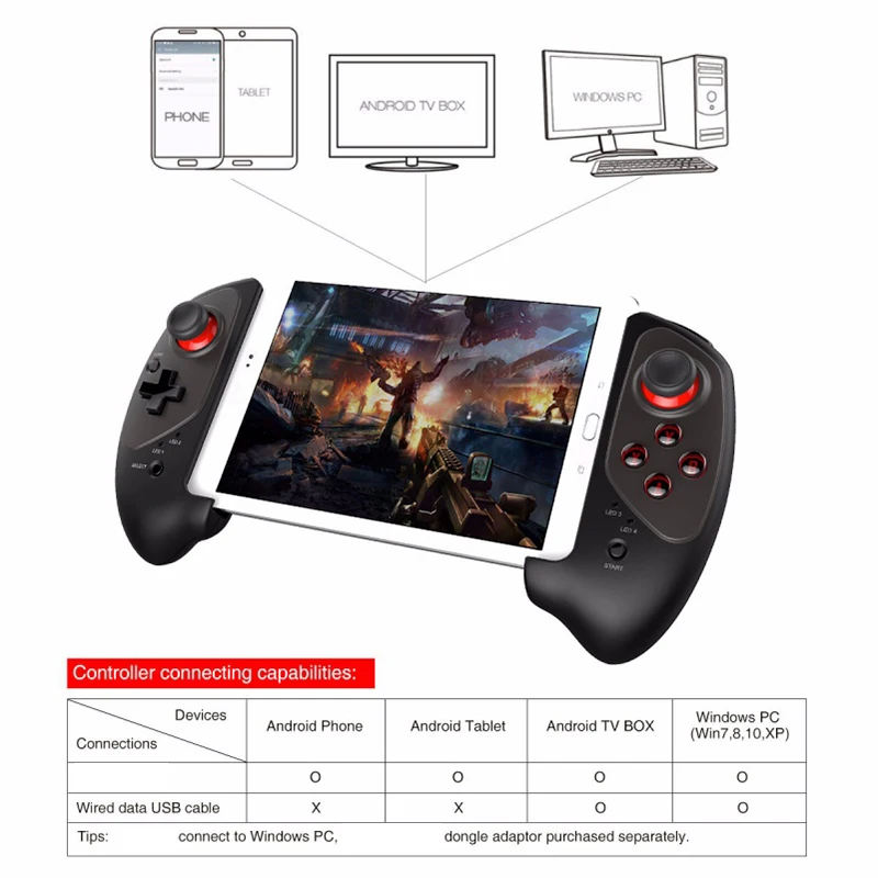 IPEGA PG-9083S Stretchable Gamepad For 4.5-8.4 Inch Android iOS Phone Wireless Game Console Controller Joystick For Tablet