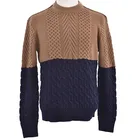 Jumper Autumn Winter Men's Cable Sweater Long Sleeve Heavy Gauge Mens Pullover Jumper