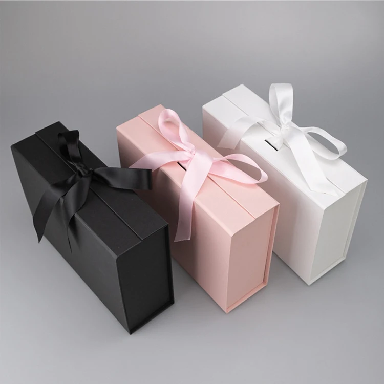 packaging magnetic christmas day gift foldable box with custom