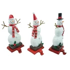 Stocking Holder Resin Snowmen Christmas Stocking Holder