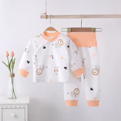 Children's Autumn Clothes Cotton Warm Baby Underwear Set Long-Sleeved Home Clothes Pajamas