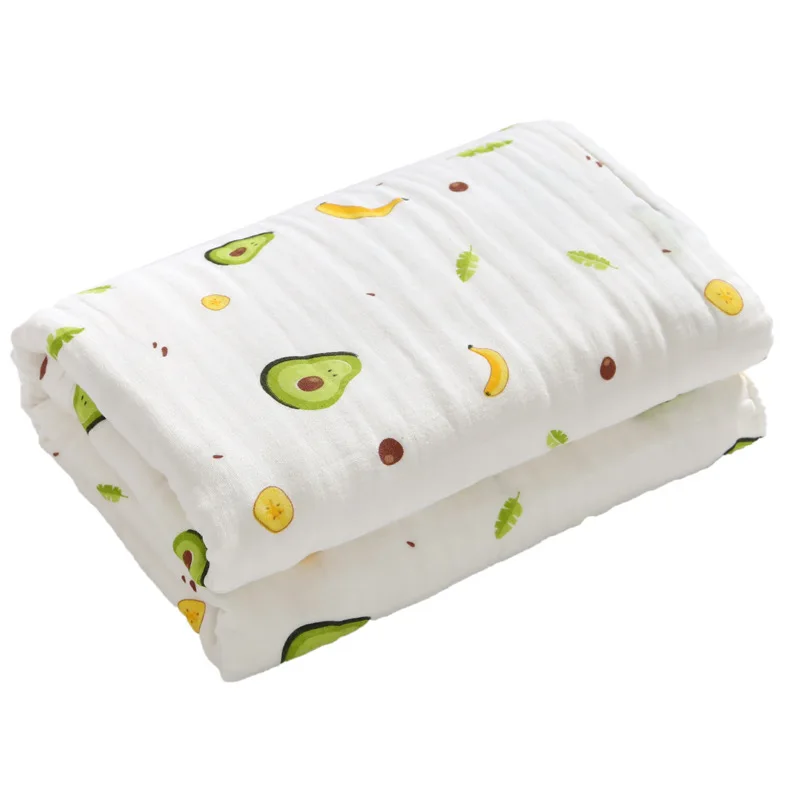 Comfortable newborn baby blanket super soft 6 layers 100% cotton quilt baby muslin blanket
