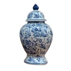 White Ceramic Jingdezhen Modern Hand Painted Blue And White Ceramic Ginger Jars And Vases