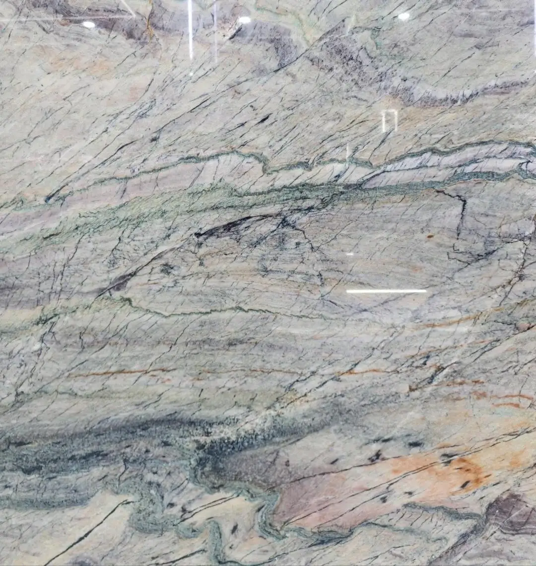 product modern natural silk road grey marble luxury stone countertop indoor kitchen island bar counter vanity tops table tops design-6