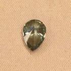 Pear Lab Grown HPHT Vvs Pear Cut Fancy Intense Blue Green Diamond For Sale