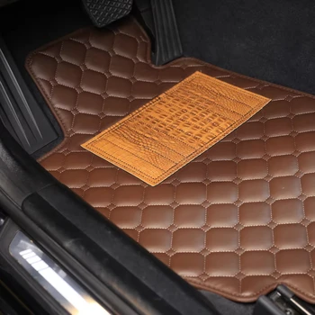 High Quality 5D Car Mats Wear-Resistant PVC Leather Car Carpet For audi a6 c7 audi a4 b8