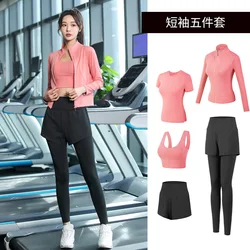 2023 Women's Yoga Clothing with Yoga Leggings for Women Suit Ladies Quick Dry High Elasticity Sports Running Fitness Suit