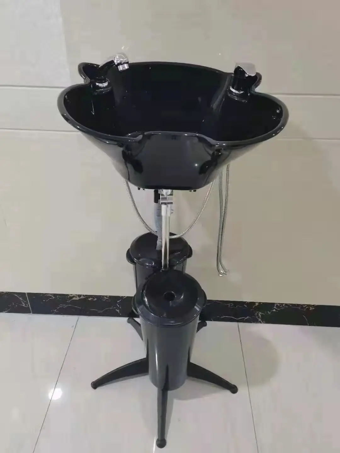 T0172-4 Professional Salon furniture adjustable  portable hair shampoo basin with 2 buckets