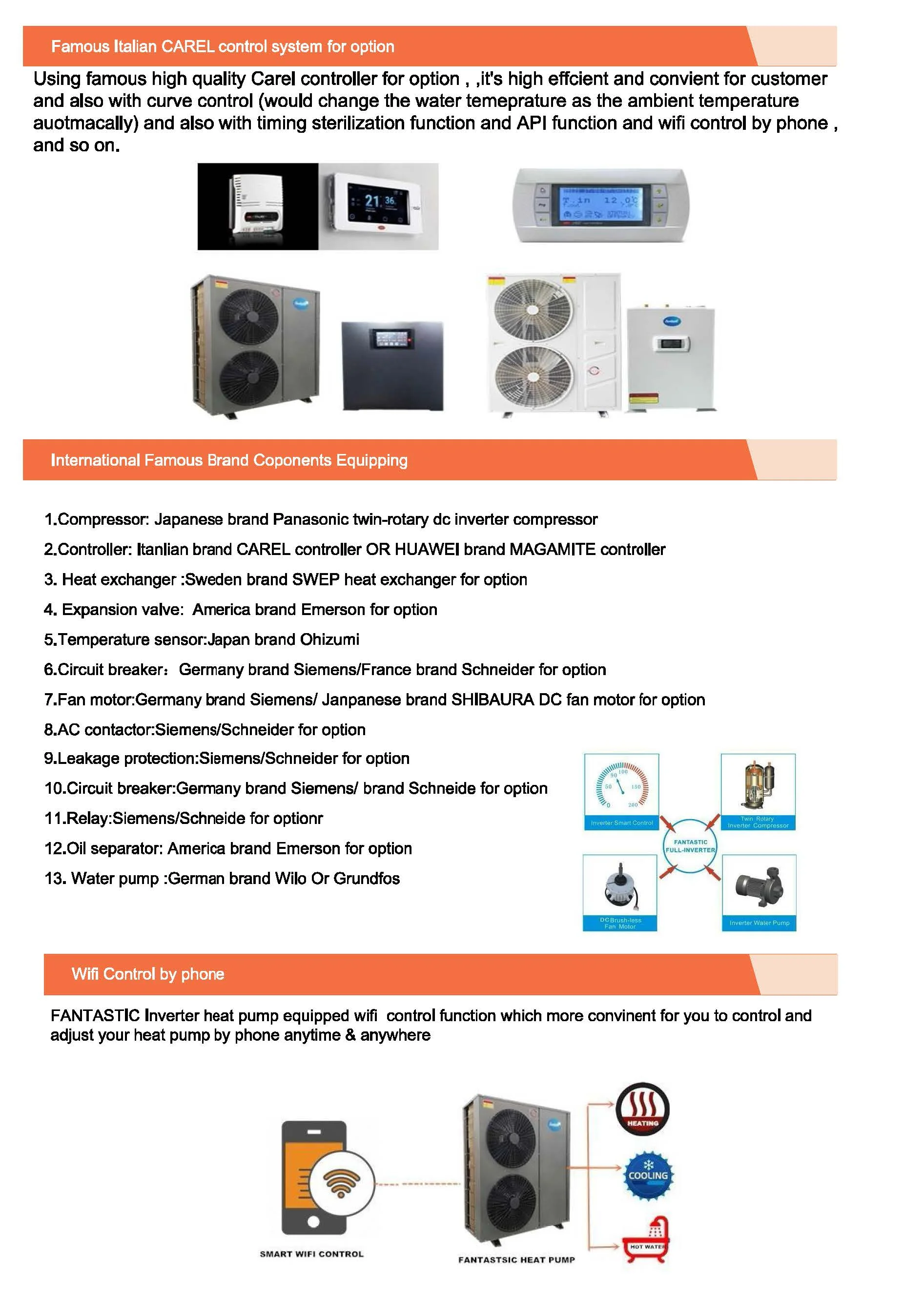Air Source Heat Pump, 35C, 55C, EVI, 10KW - detail 6