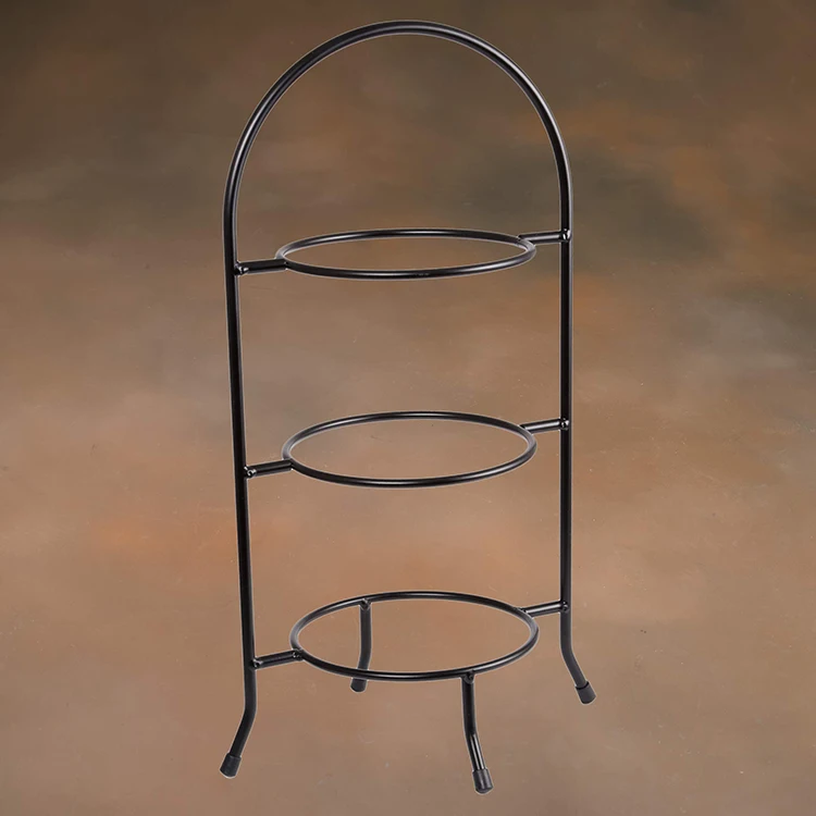 stainless steel display party 3 tier cake holder stand for cupcake dessert