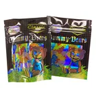 Bag With Plastic Carton Smell Proof Candy Gummies Bear Ziplock Bag With Holographik