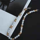 Pearl F-ZZXL-027 2021 New Bohemia Multi Coloured Bead Choker Colored Imitation Pearl Necklace