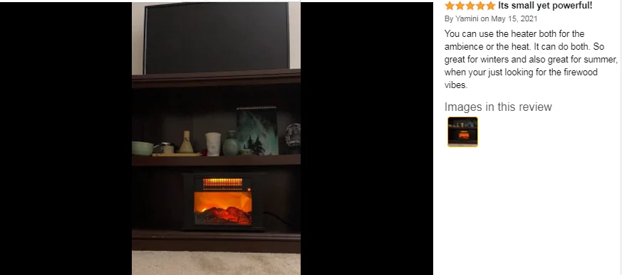 Flame Effect Electric Fireplace, 1000W, 110-240V - detail 20