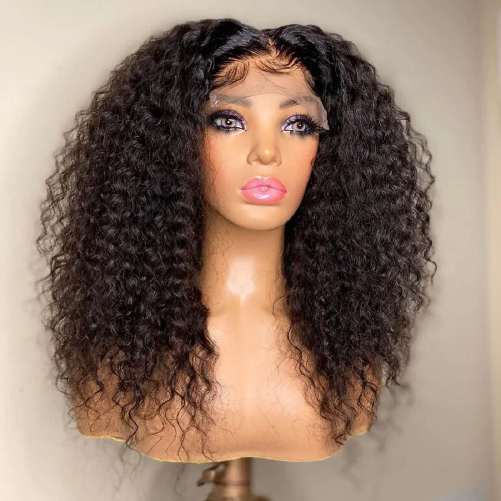 Pre Plucked Deep Wave Brazilian Human Hair Wigs With Baby Hair,Water Curly Short 4x4 180% HD Lace Closure Wig For Black Women