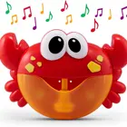 Toys Bath Toy 2 In 1 Baby Bathroom Toys Blowing Bubble Bath Toy Automatic Maker Bubble Crab With Music
