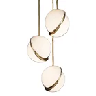 Lighting Fixture Modern Hanging Lamp Golden Metal Pendant Light For Home Hotel Led Acrylic Standing Lighting Fixture