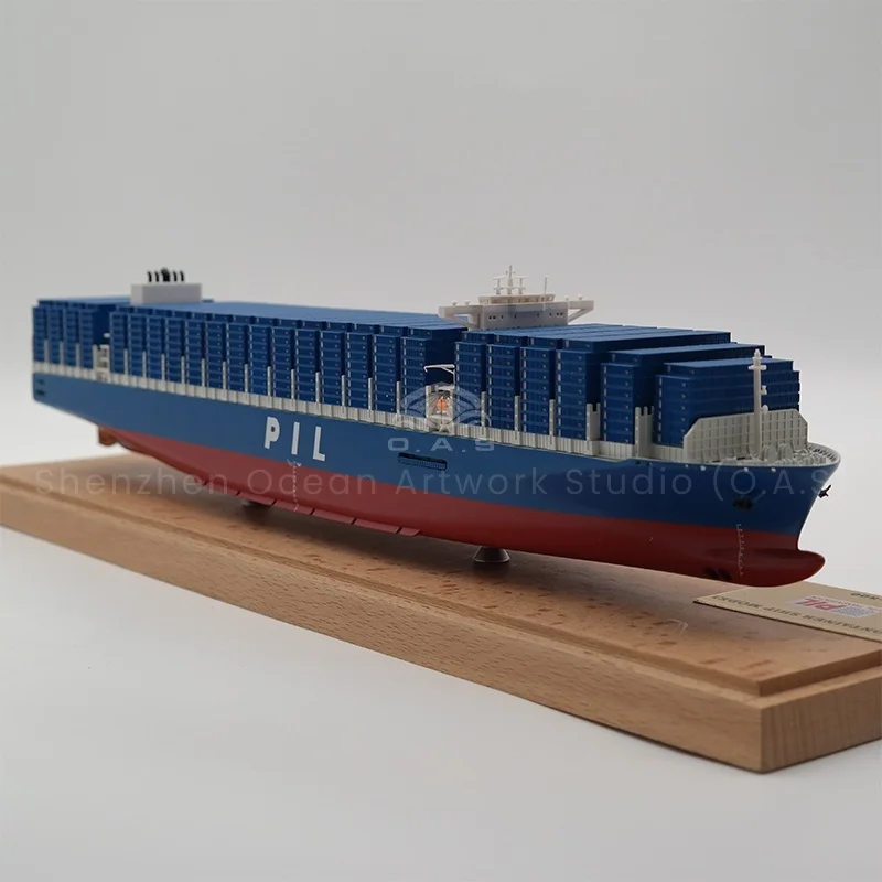loas factorys customized 45cm pil container ship model 1888 scale model for shipping gift-4