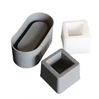 Flower Concrete Factory Customized DIY Round Hexagonal ABS Material Flower Pot Potted Plastic Block Mould For Concrete