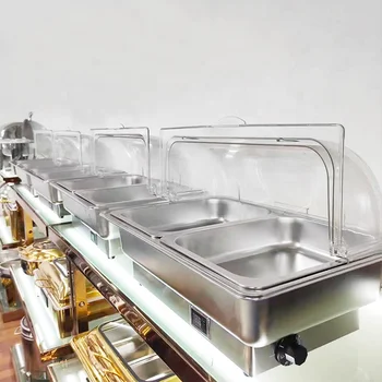 Hight quality Stainless steel Electric chafing Dishes Buffet food warmer set for restaurant party