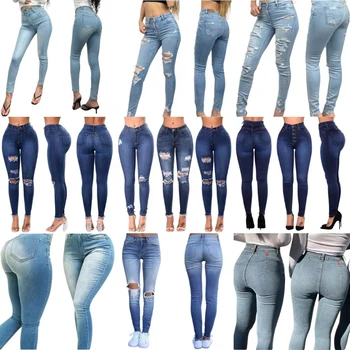 Wholesale customized high waisted elastic shaping wide leg women's jeans with straight waist and hip lifting design cotton jeans