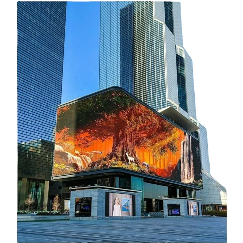 Outdoor P Commercial Street Naked Eye D Full Color Led Display