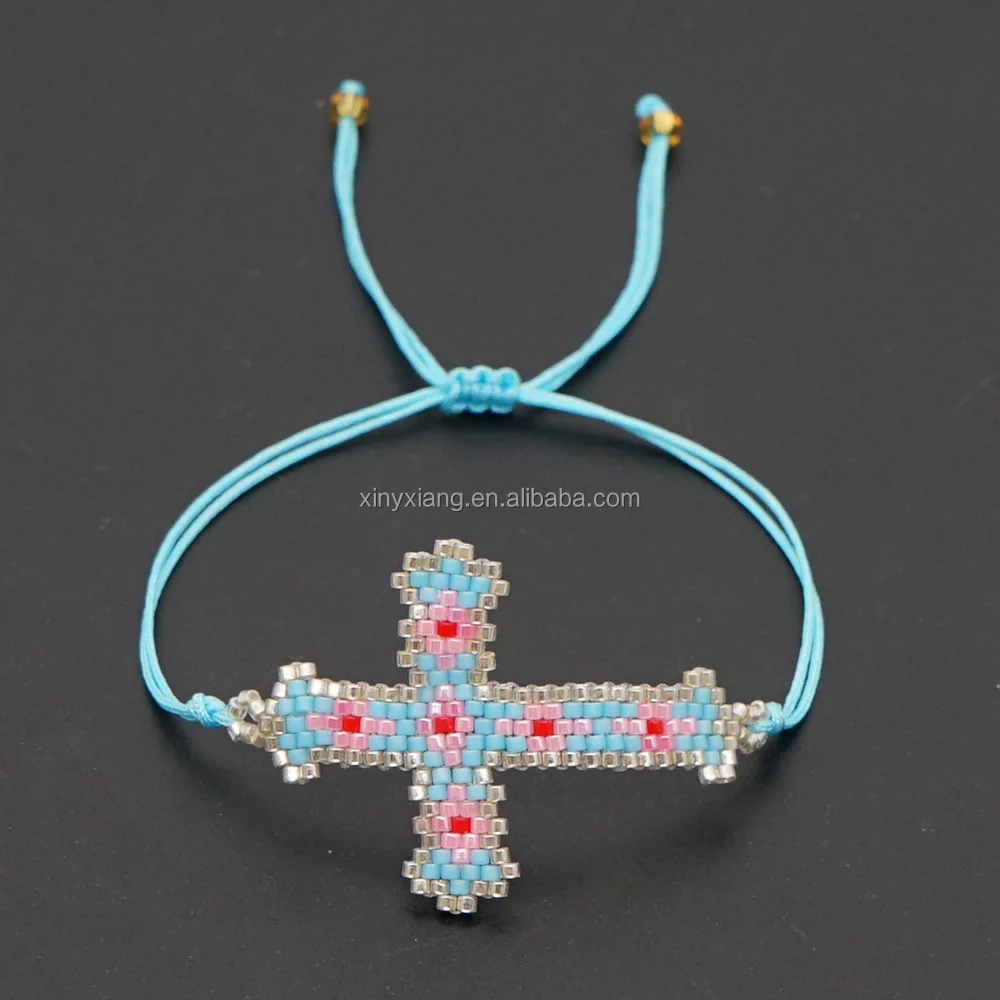 beaded cross bracelet-02