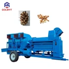Machine Red Different Size Pine Nut Shelling Machine / Pine Nut Cone Threshing Machine