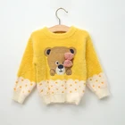Girl Baby Warm Winter Cute Teddy Bear Sweater Girl Clothes Childrens Baby Knitwear With Sweater