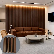 Factory's Indoor WPC Wall Panel Wood Plastic Composite Wall Cladding Waterproof Soundproof & Fireproof
