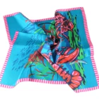 Green Scarf Hot Selling High Quality Cheap Custom Luxury Green Silk Shawl Scarf For Women