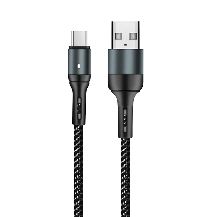 Fast Charging Usb To Type C Black Nylon Data Cable M Data Cable Buy