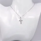 Cross Cross 925 With Cz Pendant XZY Custom New Design With CZ Pure 925 Sterling Silver Cross Jesus Cross Pendant For Gift
