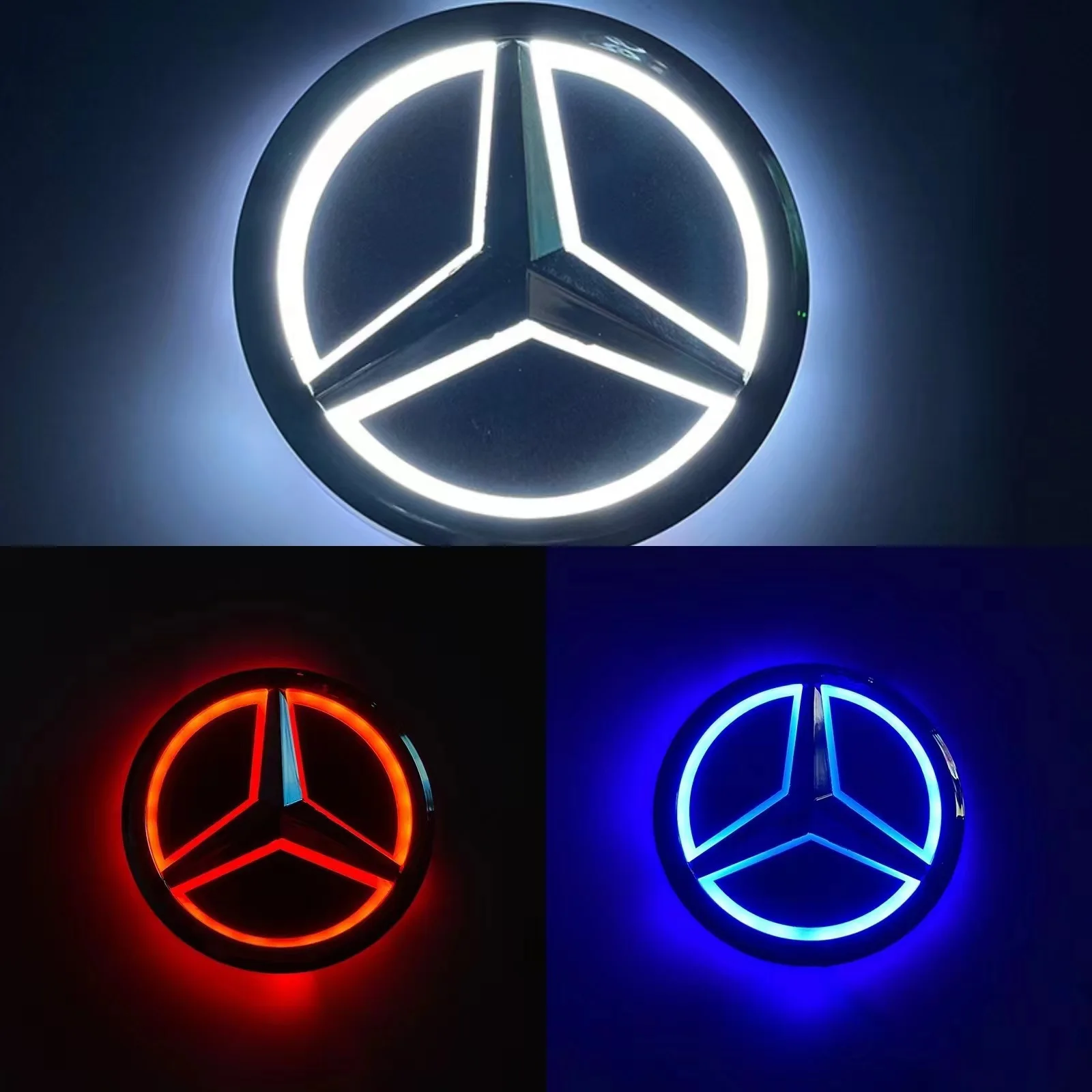 D Led Rear Emblem Light White Blue Red For Benz Accessories Auto D