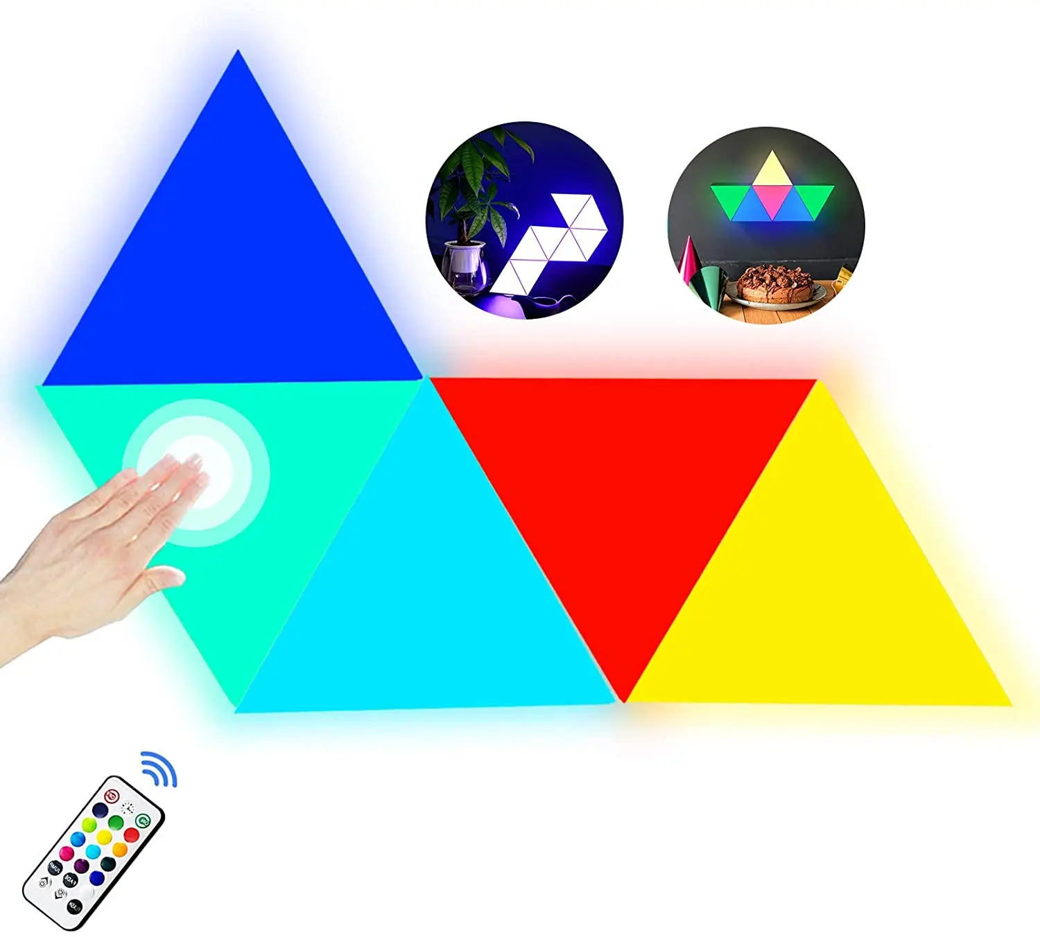 triangle touch lights