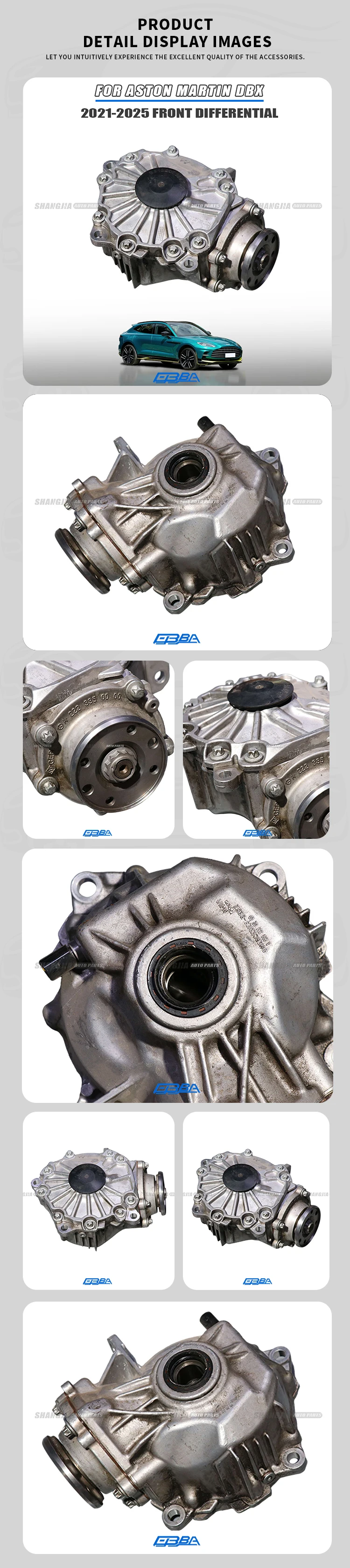 Front Differential Diff For Aston Martin DBX V8 DBX707 2021 2025 Disassembled Used Car Part Transfer Case Gearbox MY83SE4200BA manufacture