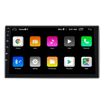 Leshida android FM car radio touch screen 9 inch stereo universal WIFI car audio and video