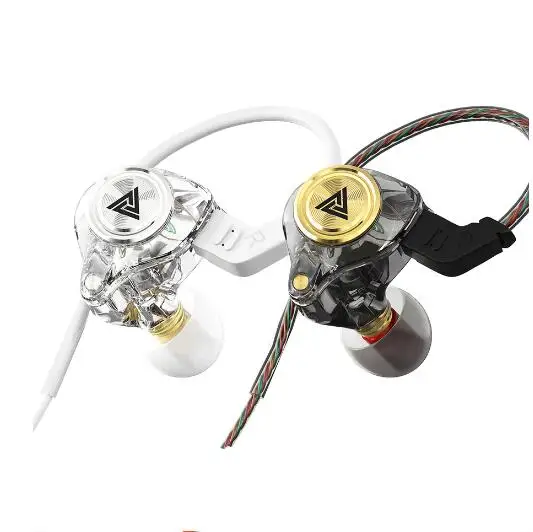 QKZ AK3 FiLe Headphones In-Ear Subwoofer In-line Monitor Earphones Dynamic Phone Wired Earbuds