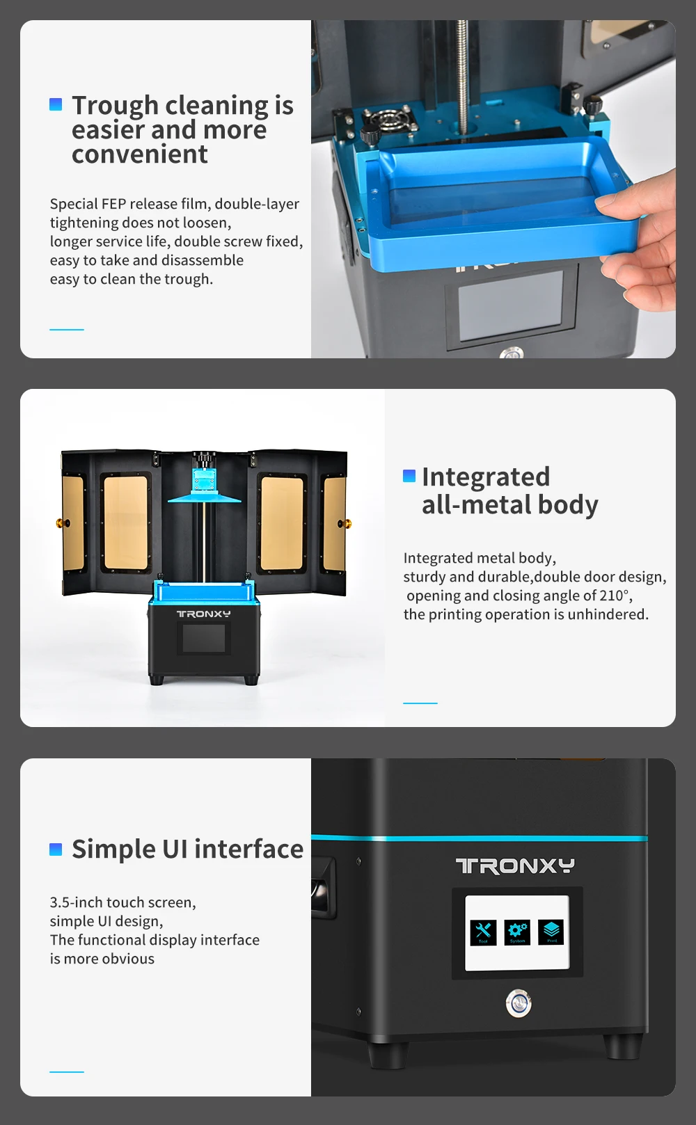Tronxy卸売UV硬化機LCD樹脂スクリーンUltrabotモノジュエリー