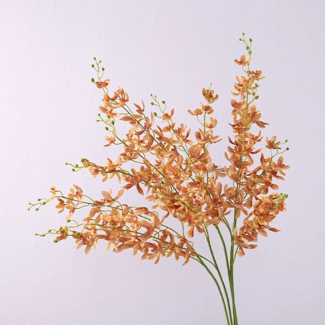 artificial orchid flowers  Wholesale High Quality Home Furnishing market decorate silk flowers arrangement