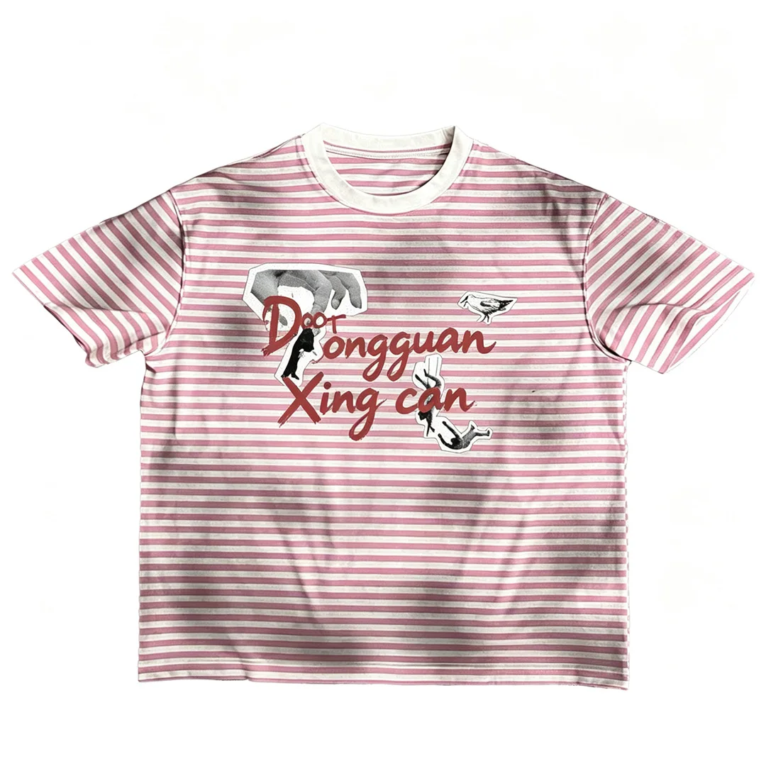 product custom men summer vintage washed brown t shirt dtg digital printed graphic boxy fit streetwear short sleeve top 100cotton-0