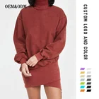 Long Sweaters Dress Long Neck Sweater FYB Turtle Neck Cable Fisherman Long Line Tunic Long Sleeve Tight Sweaters Dress