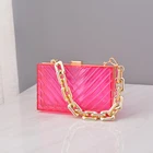 Bag Oem.odm Fashion Party Ladies Clear Transparent Jelly Color Acrylic Bag Purse