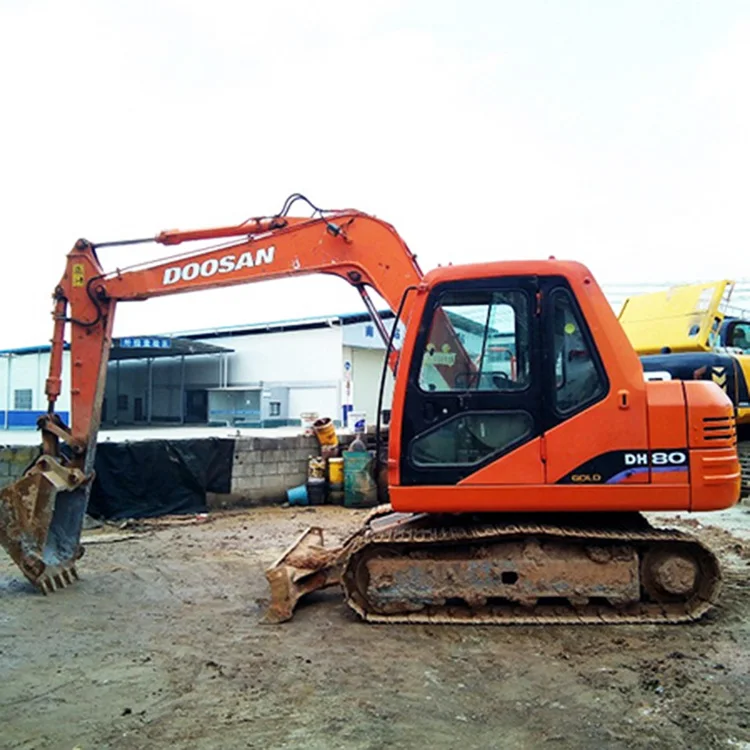 Second Hand 8 Ton Doosan Dx80 Excavator Used 80 Model Mini Project Duty