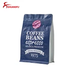 Pouch Custom Design Flat Bottom Pouch Coffee Beans Cocoa Packaging Bag Food Custom Size Accepted