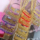 Name Name Necklace New Custom Personalized Acrylic Double Gold Plated Name Necklace 2021