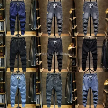 Custom cargo pants Loose fitting Wash vintage men's denim Denim Hip Hop cargo pants Men's ripped denim jeans