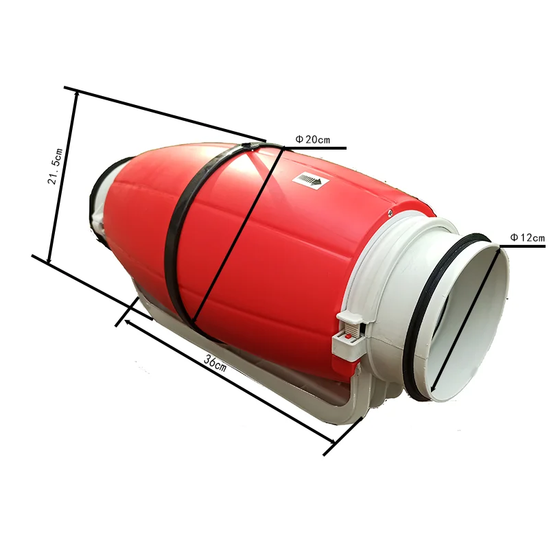Flow Axial Ventilation Fan, 220V/120V, Plastic - detail 4