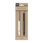 Pen Black Pen Retractable Ballpoint Pen Custom Print Metal White Black Pen Blue Ink Black Ink