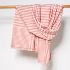 Scarf 2021 New Designed Pink 100% Wool Comfort Winter Scarf Plaid Wool Scarf For Women